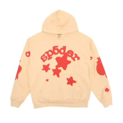 Sp5der Beluga Hoodie Cream Front