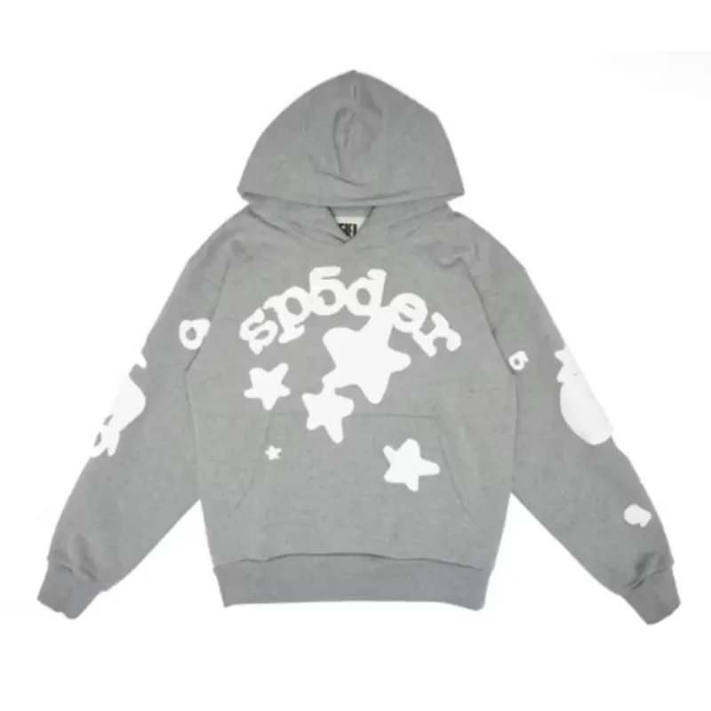 Sp5der Beluga Hoodie Dark Grey Heather Front