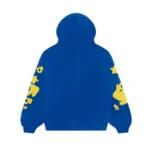 Sp5der Beluga Hoodie TC Blue Back