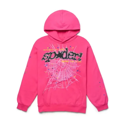 Sp5der PNK V2 Hoodie Front