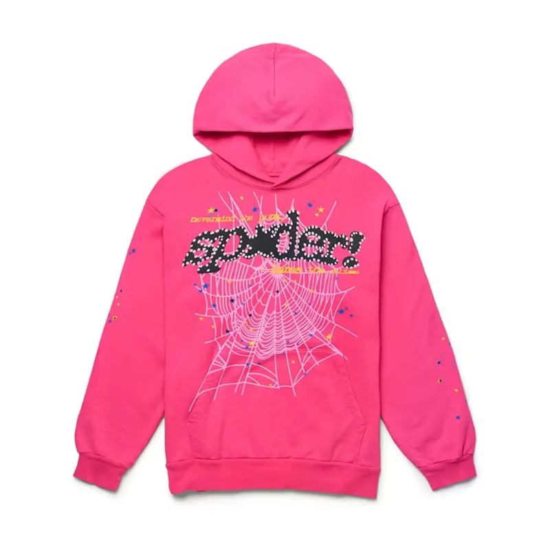 Sp5der PNK V2 Hoodie Front