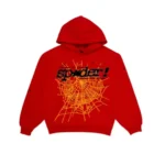 Sp5der PNK V2 Hoodie Red Front