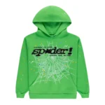 Sp5der Punk V2 Rhinestone Hoodie Front