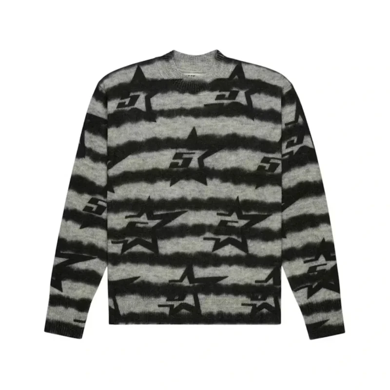 Sp5der 5Star Mohair Sweater Black Front