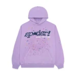 Sp5der Acai Hoodie Purple Front