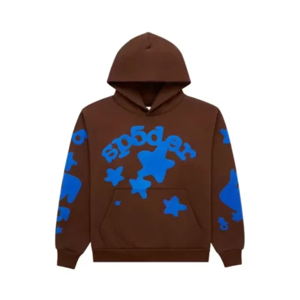 Sp5der Beluga Hoodie Brown Front