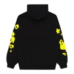 Sp5der Beluga Hoodie Onyx Yellow Back