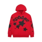Sp5der Beluga Hoodie Red Front