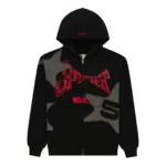 Sp5der Big Star Full Zip Hoodie Front