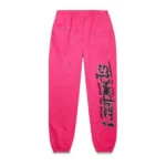 Sp5der PNK V2 Sweatpant Pink Front