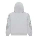 Sp5der Rhinestone Beluga Hoodie Heather Grey Back