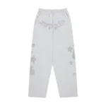Sp5der Rhinestone Beluga V2 Wide Leg Sweatpant Front