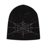 Sp5der Rhinestone Silk Skully Black Back