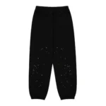 Sp5der Rhinestone Silk Sweatpant Black Back