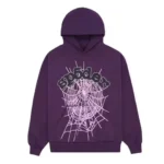 Sp5der Web Hoodie Purple Front