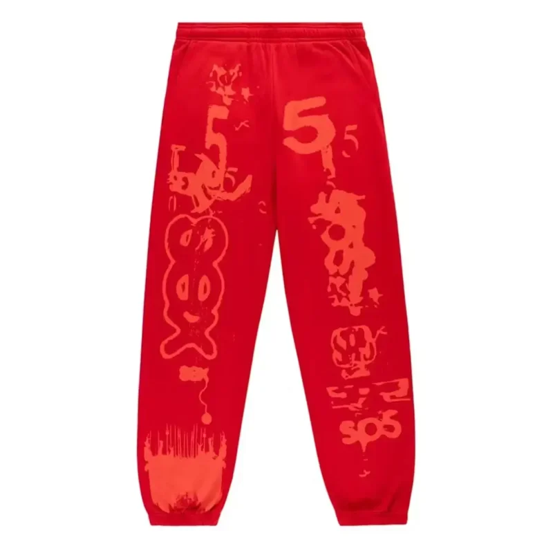 Sp5der X-Ray Sweatpant Red Front