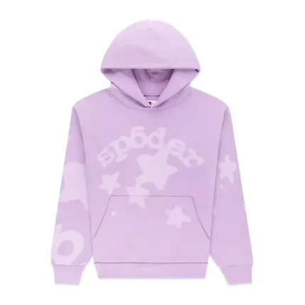Sp5der Beluga V2 Hoodie Acai Front