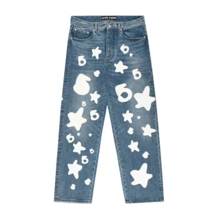 Sp5der Beluga Wash Denim Light Wash Denim Front