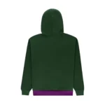 Sp5der Campers Field Zip Up Hoodie Green Back