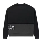 Sp5der Diffused Collegiate Crewneck Black Back