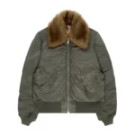 Sp5der Flight Jacket Army Green Front