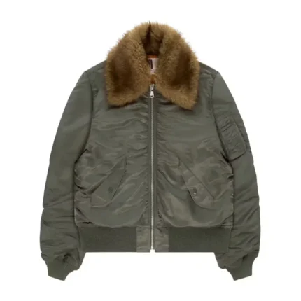 Sp5der Flight Jacket Army Green Front