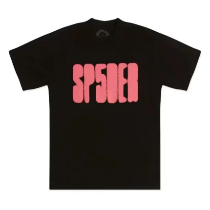 Sp5der Focused Logo Tee Black Front