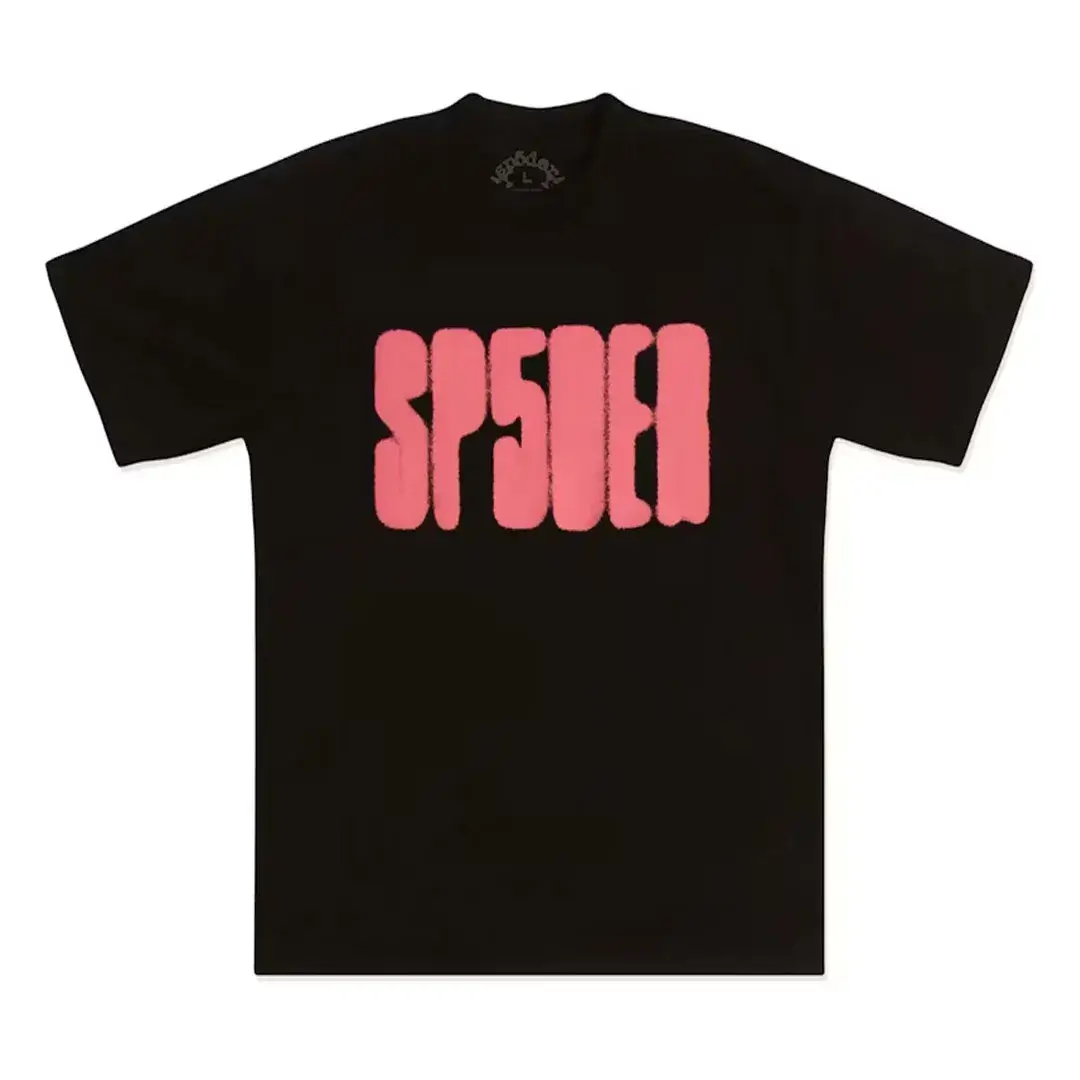 Sp5der Focused Logo Tee Black Front Sp5der Focused Logo Tee Black Front