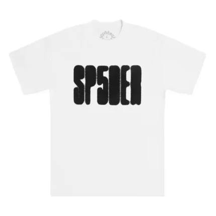 Sp5der Focused Logo Tee White Front