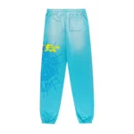 Sp5der Heavy Web Sweatpant Cyan Front