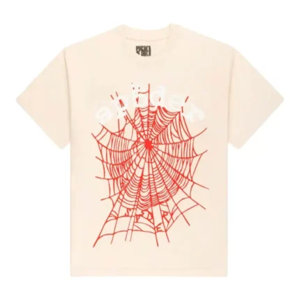 Sp5der Legacy Logo Heavyweight Tee Cream Front