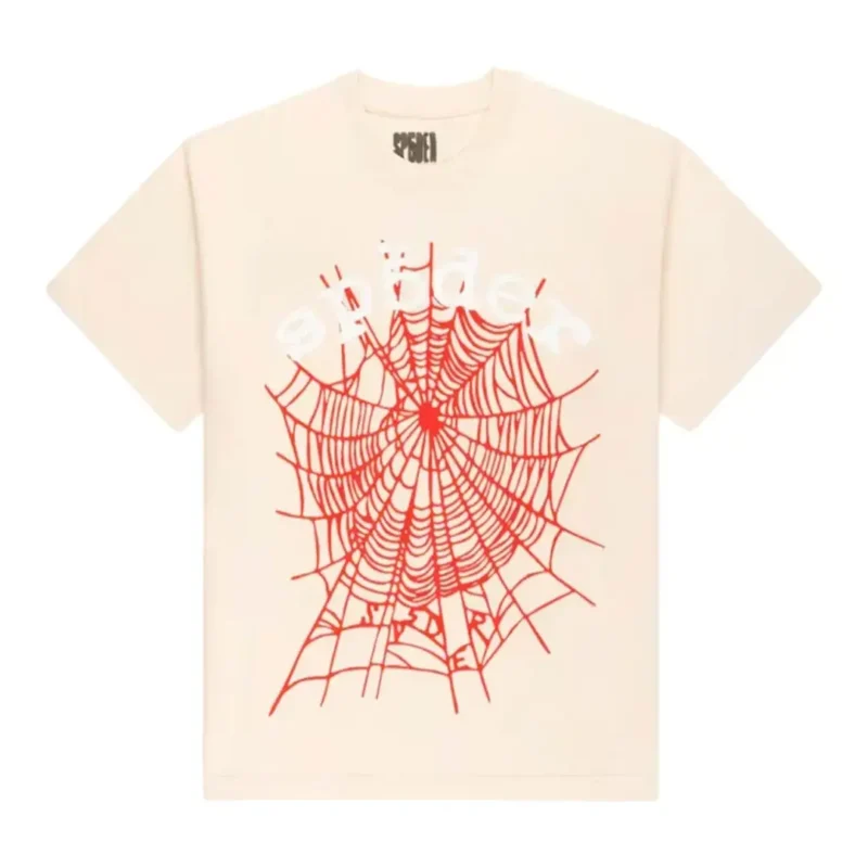 Sp5der Legacy Logo Heavyweight Tee Cream Front