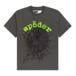 Sp5der OG Web V2 Tee Slate Grey Front
