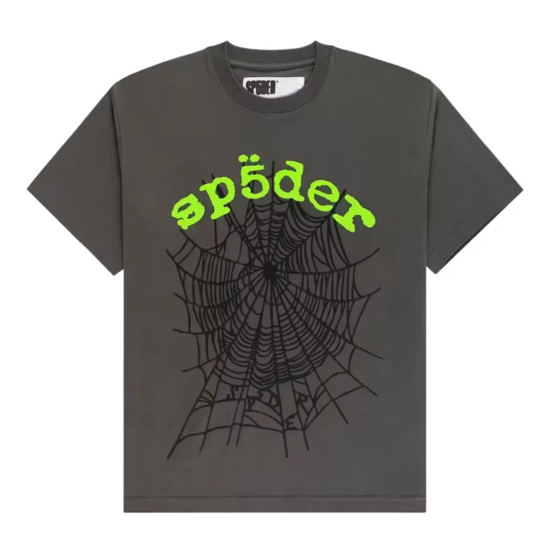 Sp5der OG Web V2 Tee Slate Grey Front