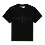 Sp5der Rhinestone Silk Tee Front