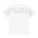 Sp5der Rhinestone Silk Tee White Back
