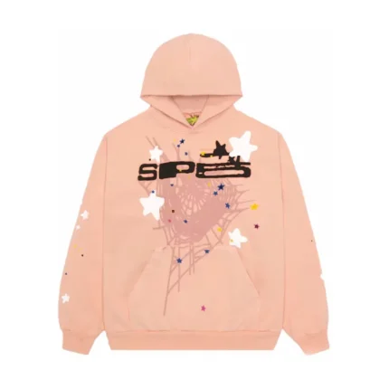 Sp5der SP5 Hoodie Bellini Front
