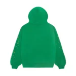 Sp5der Star OG Web V2 Hoodie Slime Green Back