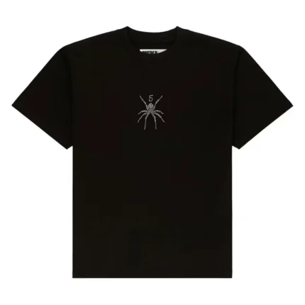 Sp5der TM Rhinestone Tee Black Front