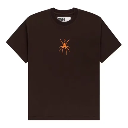 Sp5der TM Tee Brown Back