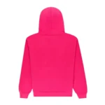 Sp5der Wait Stone Hoodie Pink Back
