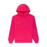 Sp5der Wait Stone Hoodie Pink Front