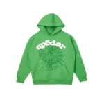 Sp5der Websuit Hoodie Green Front