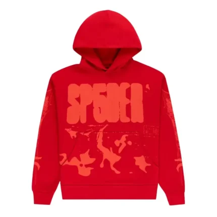 Sp5der X-Ray Hoodie Red Front