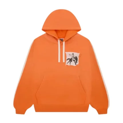 Sp5der 5Star Rodeo Hoodie Orange Front