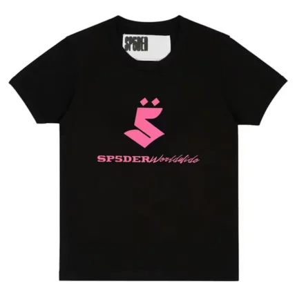 Sp5der 5UKI Baby Tee Black Front