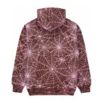 Sp5der AOP Hoodie Brown Back