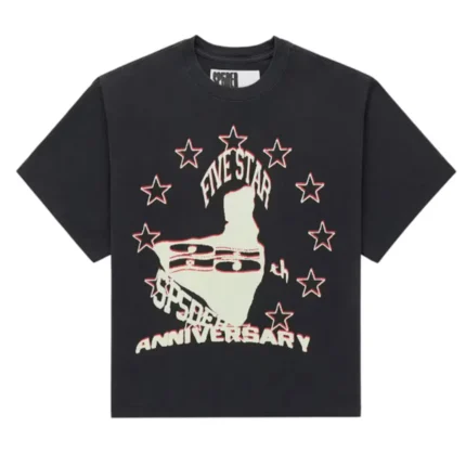 Sp5der Anniversary Tee Black Front