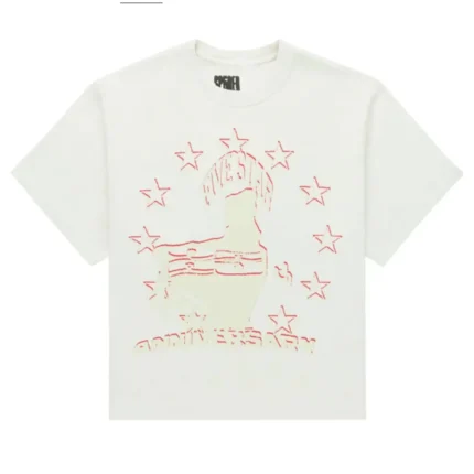 Sp5der Anniversary Tee White Front