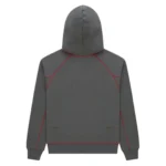 Sp5der Archive Contrast Hoodie Slate Grey Back
